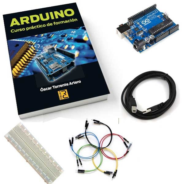 Kit Arduino Básico + Guía con 7 Ejercicios – Tienda Hacedores