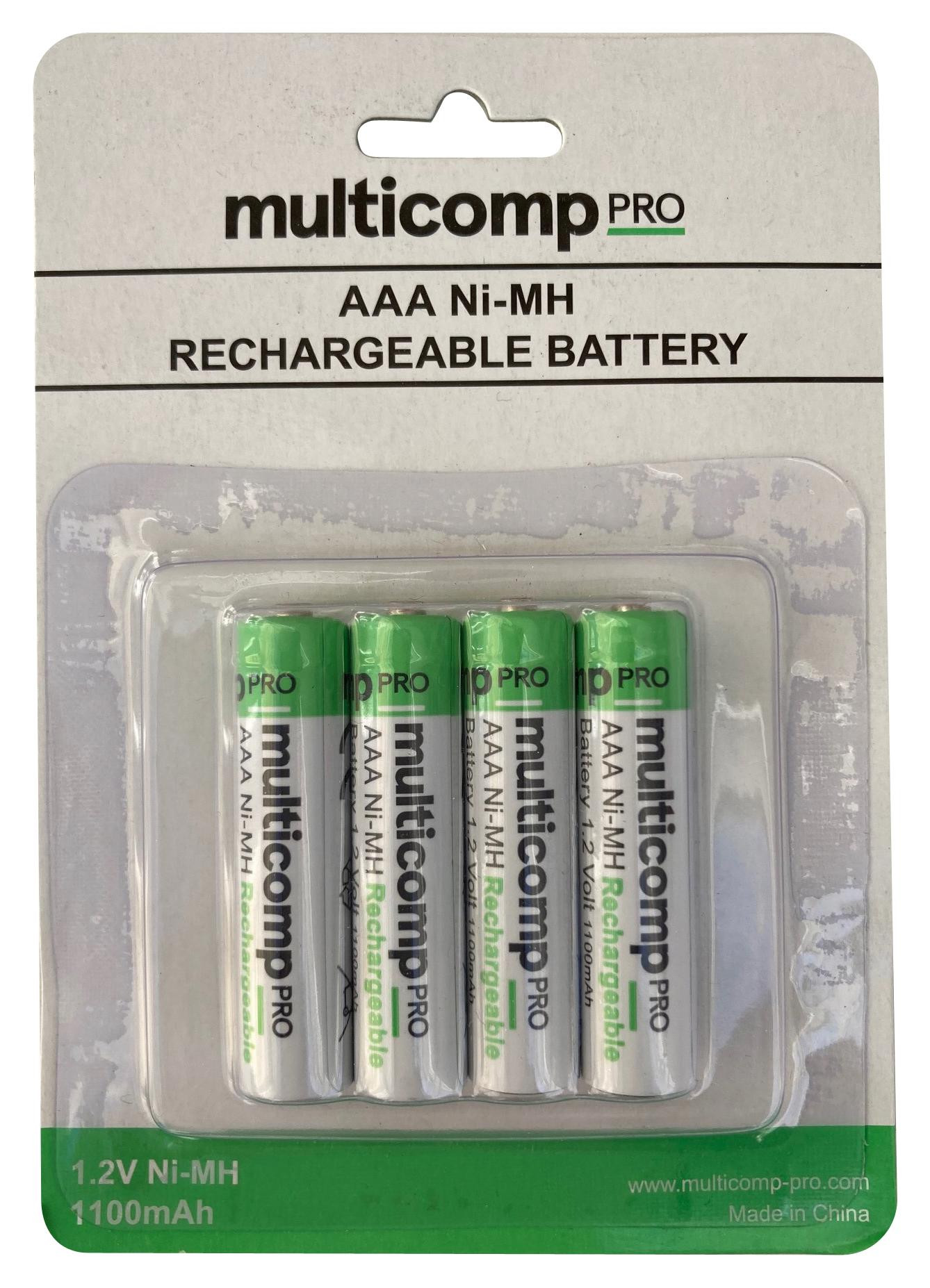 Pack 4 baterías recargables AAA 1.2 V (Ni-MH) BricoGeek 3255431