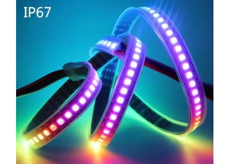 Tira LED RGB WS2812 5V IP67 (144 leds/metro - 1 metro)