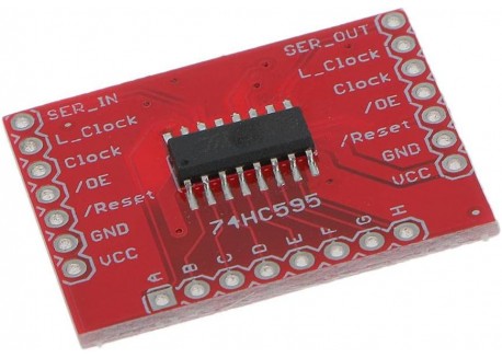 Módulo 74HC595 - Registro desplazamiento 8 bits TTL