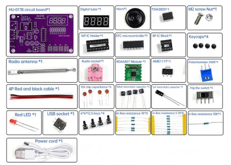 Kit radio FM digital RDA5807S DIY (aprende a soldar)