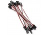 Cables extensores para servos (100mm) 10 unidades