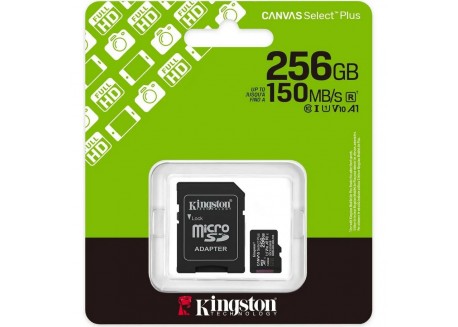 Memoria MicroSD Kingston 256GB (Clase 10)