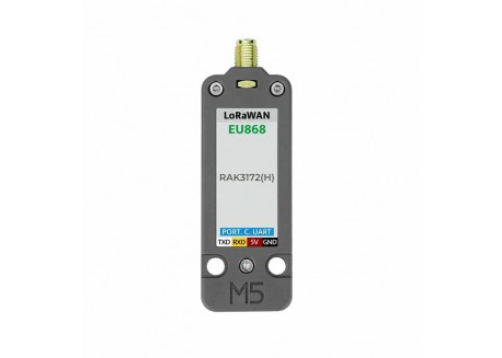 M5Stack LoRaWAN Unit EU868 (STM32WLE5) con antena
