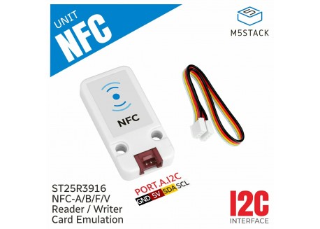 M5Stack Lector NFC universal 13.56 MHz (ST25R3916)