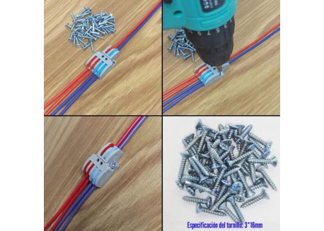 Kit conectores eléctricos rápidos PCT 221 DOBLE (40 unidades)