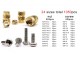 Kit insertos para plástico y tornillos (M2/M2.5/M3/M4) 1050 unidades