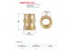 Kit insertos para plástico y tornillos (M2/M2.5/M3/M4) 1050 unidades