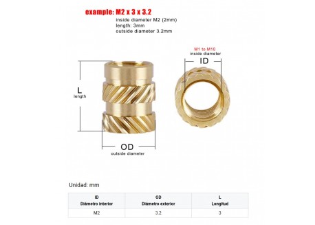 Kit insertos para plástico y tornillos (M2/M2.5/M3/M4) 1050 unidades