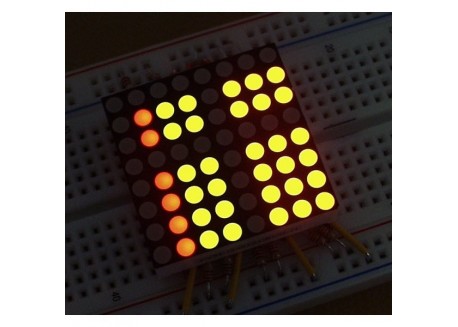 Matriz de LED bicolor pequeña 8x8