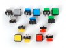 Pack pulsadores de colores (15 unidades)