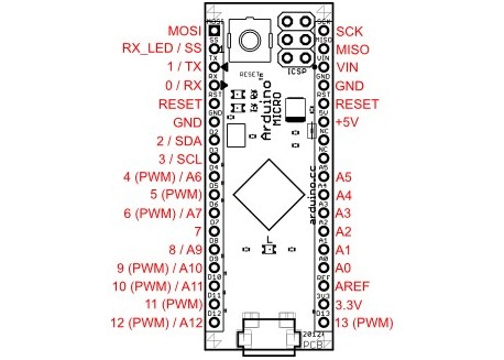 Arduino Micro 5V - 16MHz