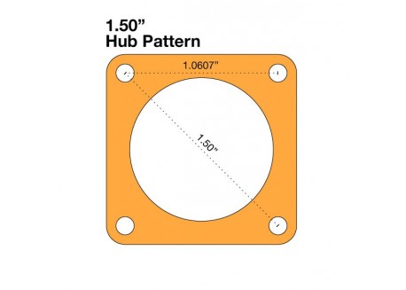 Adaptador Hub - 1.50" a 0.77"