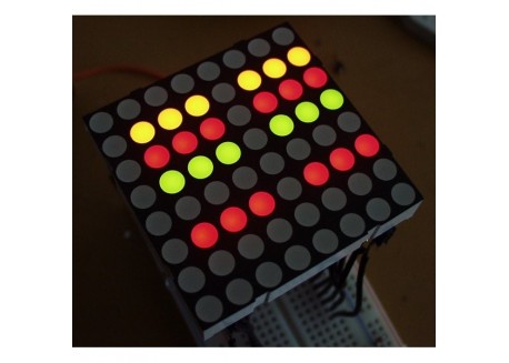 Matriz de LED bicolor mediana 8x8