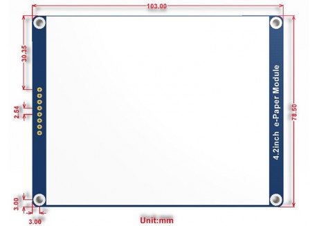 Pantalla E-Paper SPI 4.2' 400x300 (3 colores)