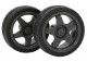 Kit ruedas de goma con taco 64mm (2 unidades)