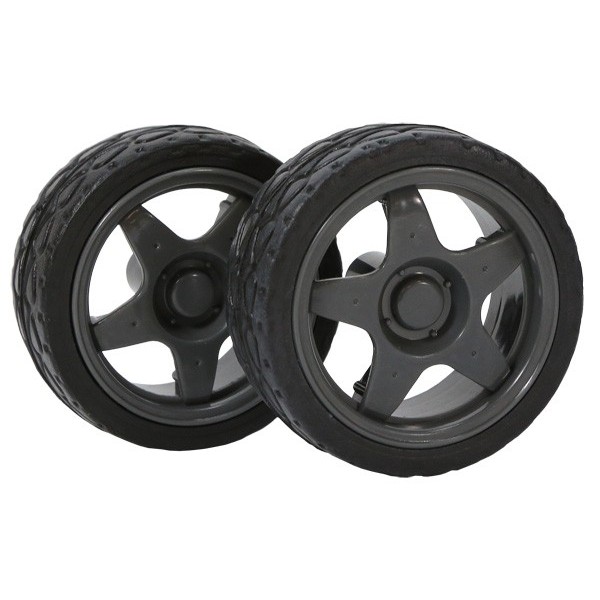 Kit ruedas de goma con taco 64mm (2 unidades) Actobotics 595648