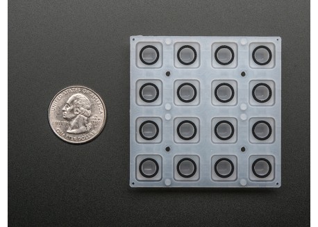Matriz pulsadores Silicona para LED 3mm (4x4)