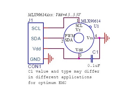 Sensor de temperatura MLX90614
