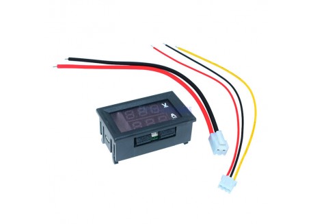 Mini voltímetro digital con amperímetro (100V 10A)