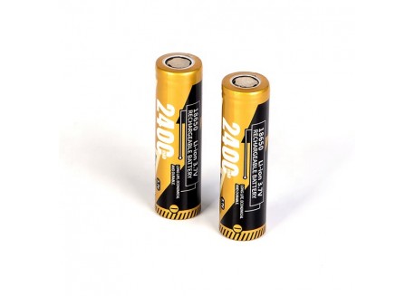 Pack de 2 Baterías Li-ion 18650 - 2400mAh, 3.7V