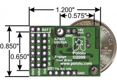 Controlador de servomotores Micro Maestro USB