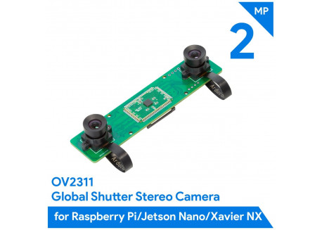 Cámara estéreo sincronizada para Raspberry / Jetson Nano (2xOV2311)