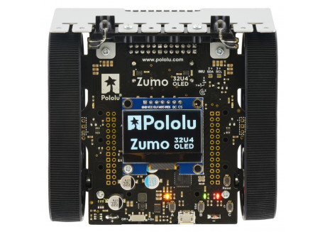 Robot Zumo 32U4 OLED montado con motores 75:1 HP