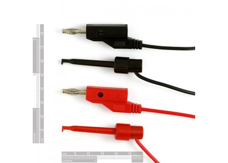 Cables banana con pinza