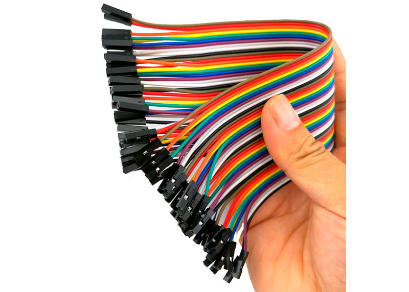 10 cables Dupont de para pruebas de 20 cm - cables de puente para Arduino y  Raspbery Pi