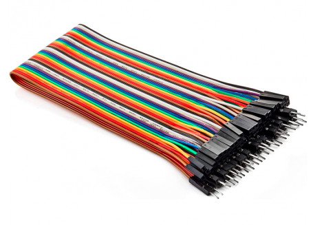 Cables DuPont Macho - Hembra (20 cm / 40 unidades)