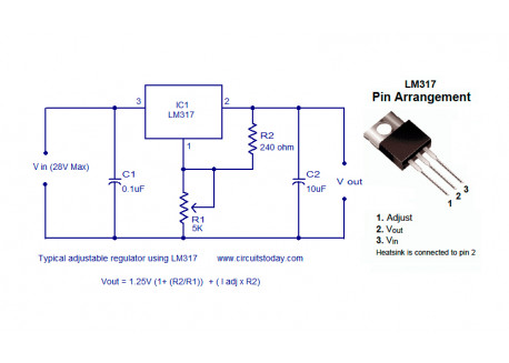 Regulador de Voltaje ajustable - LM317