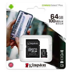 Memoria MicroSD Kingston 64GB (Clase 10)