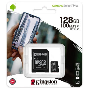Memoria MicroSD Kingston 128GB (Clase 10)