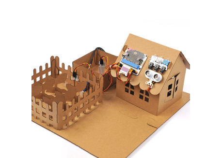 Modelo granja de cartón para IoT con Micro:bit
