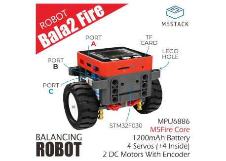 M5Stack robot equilibrista BALA2