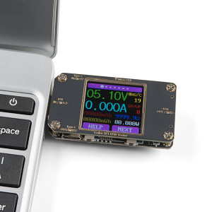 Medidor de corriente USB con pantalla LCD color