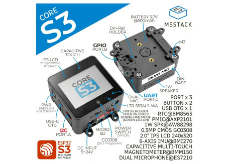 M5Stack ESP32 Core S3 IoT Dev Kit