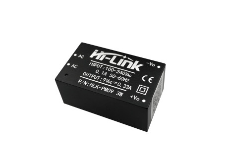 Mini transformador 220V - 9V - HLK-PM09