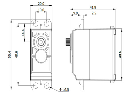 Servo 6 Kg (300 grados) con protección