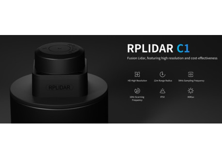 RPLIDAR-C1 360 grados 12 metros (IP54)