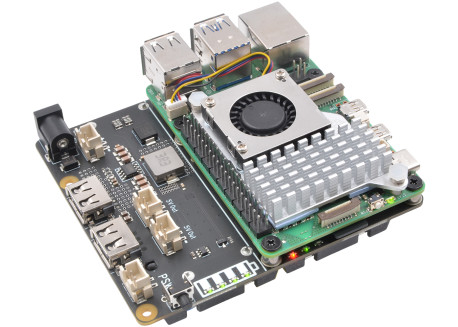 UPS HAT para Raspberry Pi 5 con batería 18650 (5A)