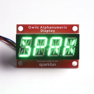 Display LED alfanumérico QWIIC - Verde
