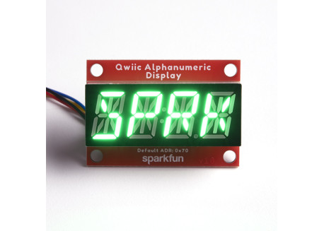 Display LED alfanumérico QWIIC - Verde