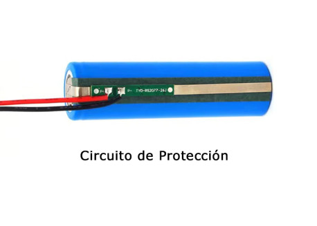 Batería 18650 recargable, 2400mAh / 3.7V