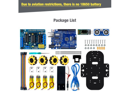 Kit robot 4WD omniwheel para Arduino