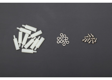 Kit separadores de nylon con tornillos M3 (10mm)