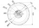 Motor Direct Drive con rueda y encoder (210 RPM)