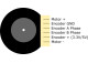 Motor 25D 12V con encoder (350 RPM)