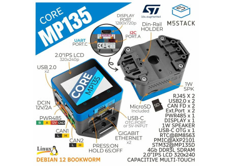 M5Stack CoreMP135 (STM32MP135D)